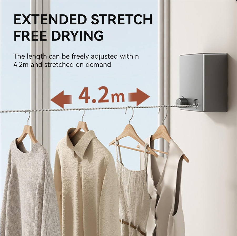 Invisible Retractable Clothesline