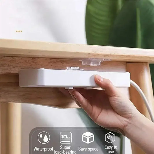 Transparent Adhesive Wall Hooks (40-Pack)