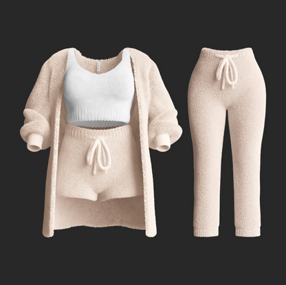 LuxCozy Knit Lounge Set