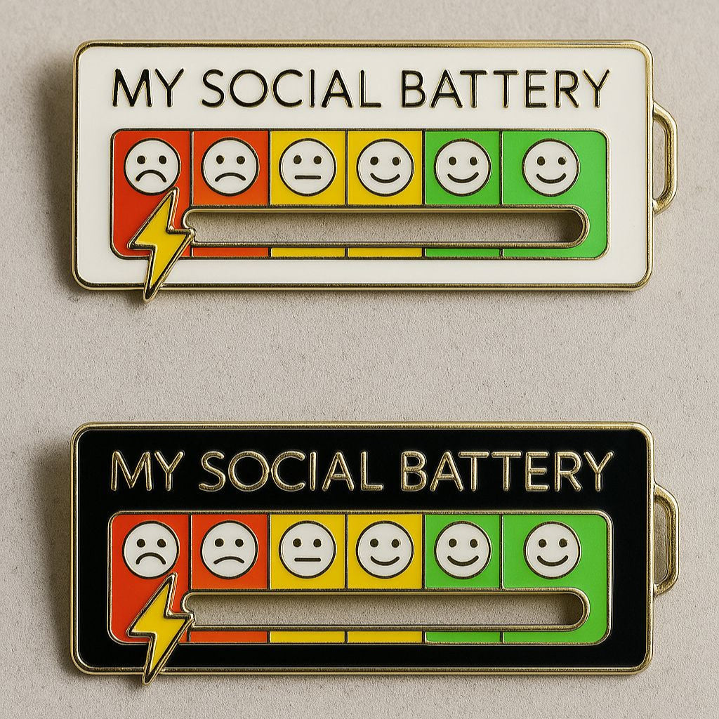 2026 Social Battery Status Brooch