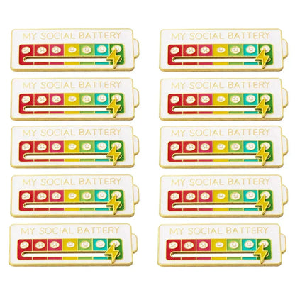2026 Social Battery Status Brooch
