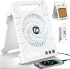 Portable Solar Rechargeable Fan