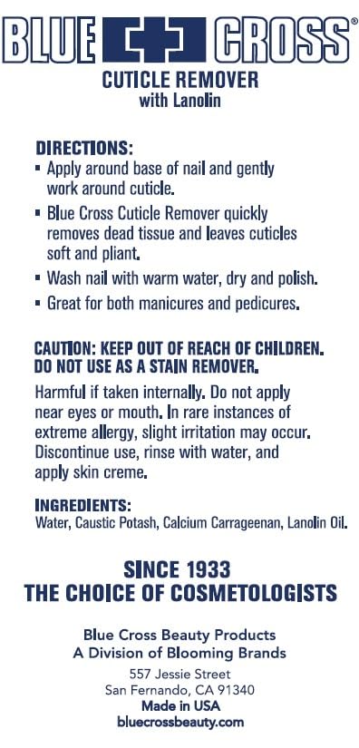Blue Cross Cuticle Remover