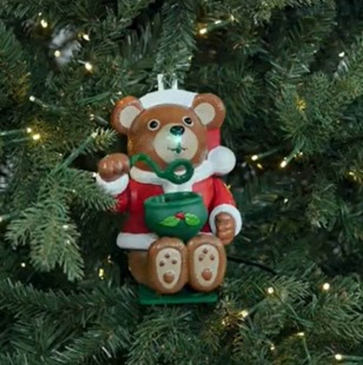 Christmas Bubble Blower Bear