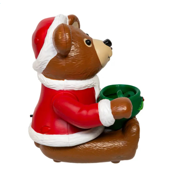 Christmas Bubble Blower Bear