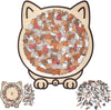 Cat-Shaped Wooden Puzzle