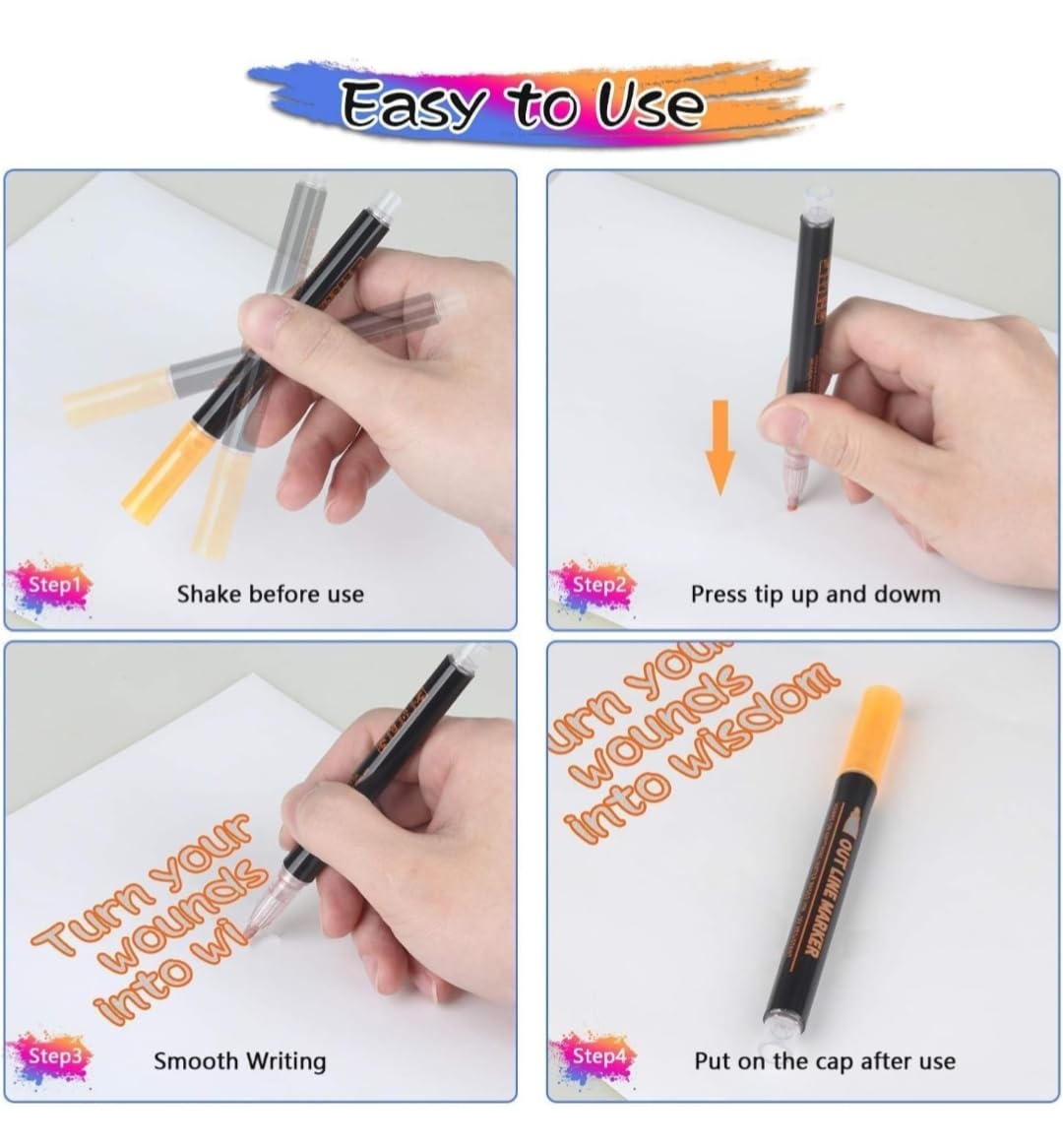 Outline Marker Pens