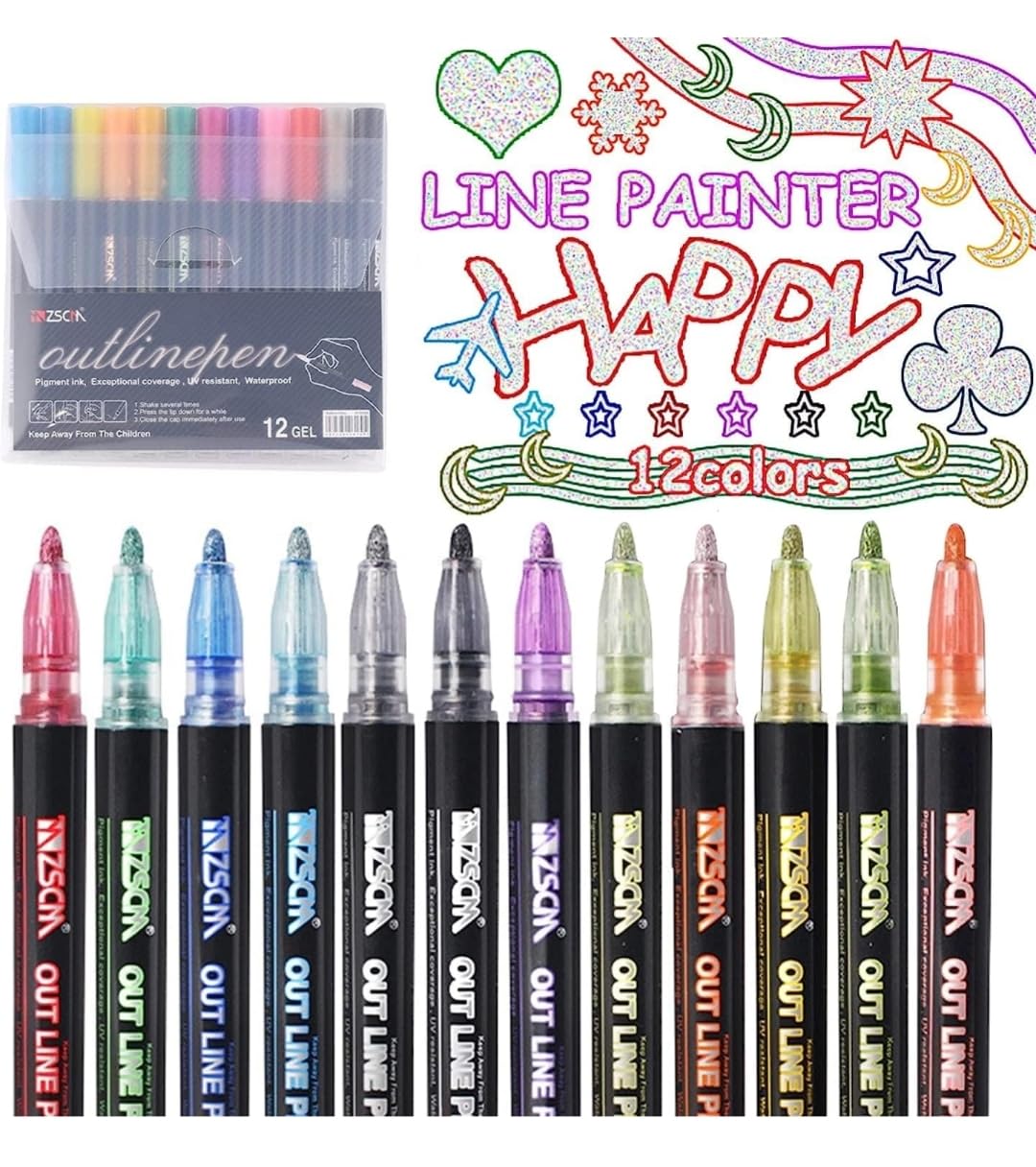 Outline Marker Pens