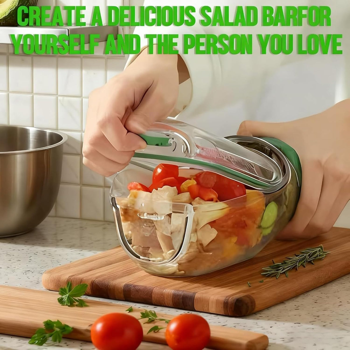 Salad Jar with Side Opening