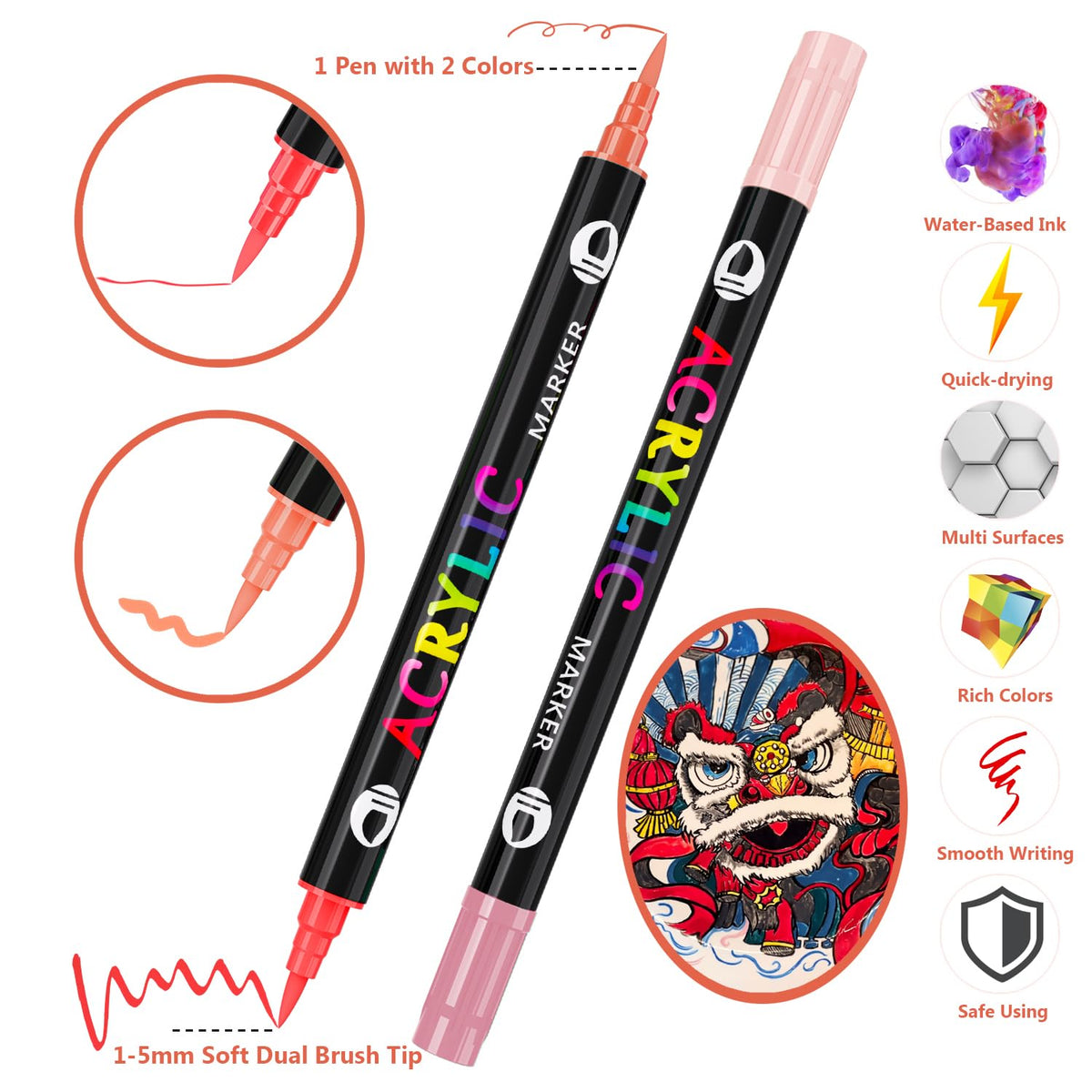 Acrylic Pens for Stones