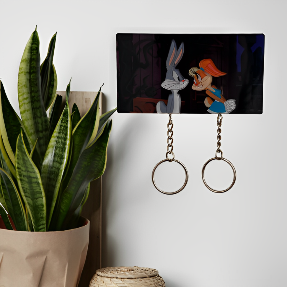 Bunny Pair Keychain