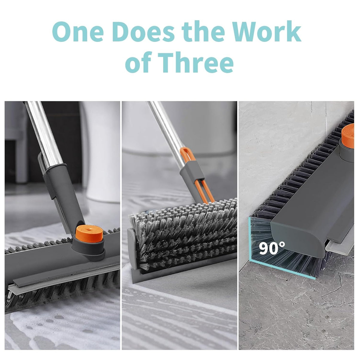 3-in-1 Floor Scrub Brush