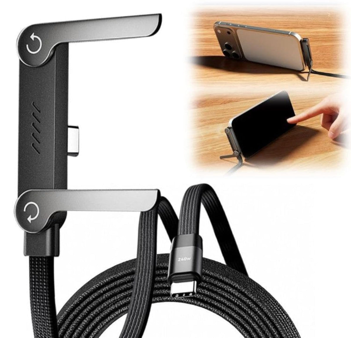 2-in-1 Charger Cable & Holder