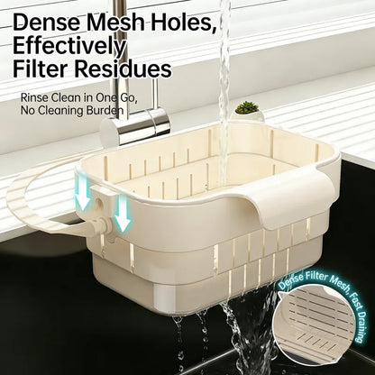 Foldable Hanging Sink Colander & Strainer Basket