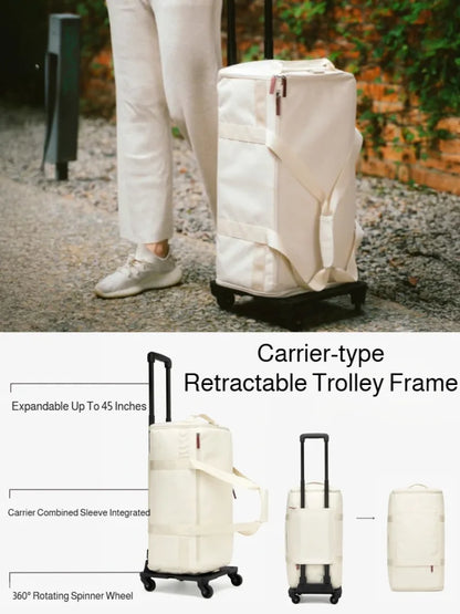 Large-Capacity Travel & Gym Duffel with Trolley Sleeve