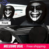 Spooky Smile Car Headrest Covers (2-pack)