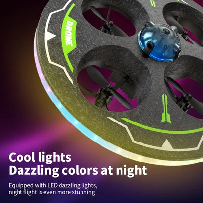 Light-Up UFO Drone with Camera & Obstacle Avoidance