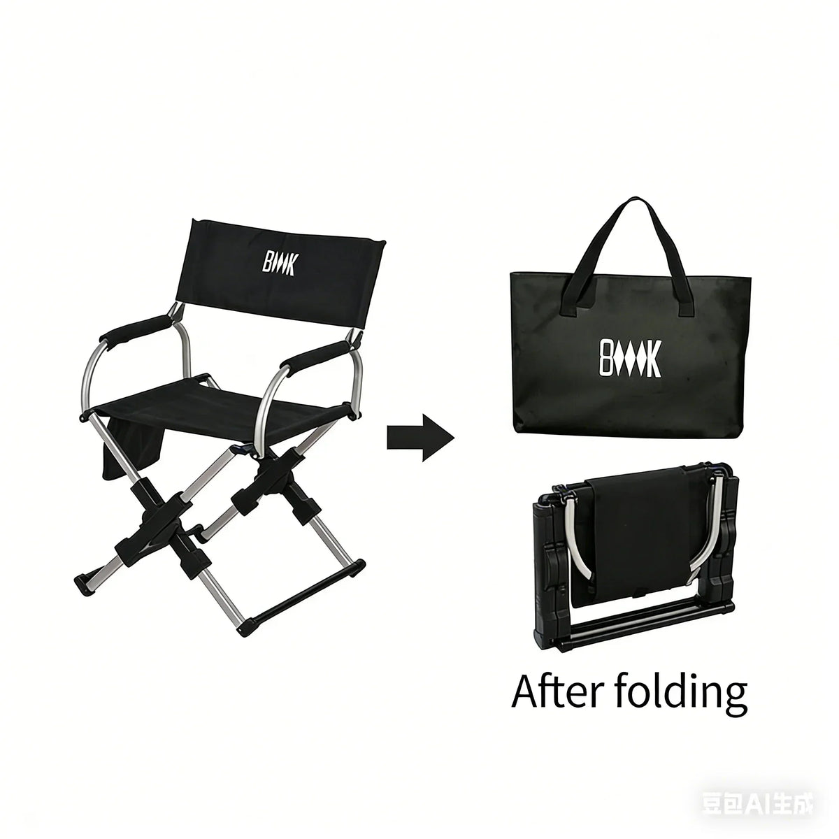 Foldable Aluminum Camping Director Chair