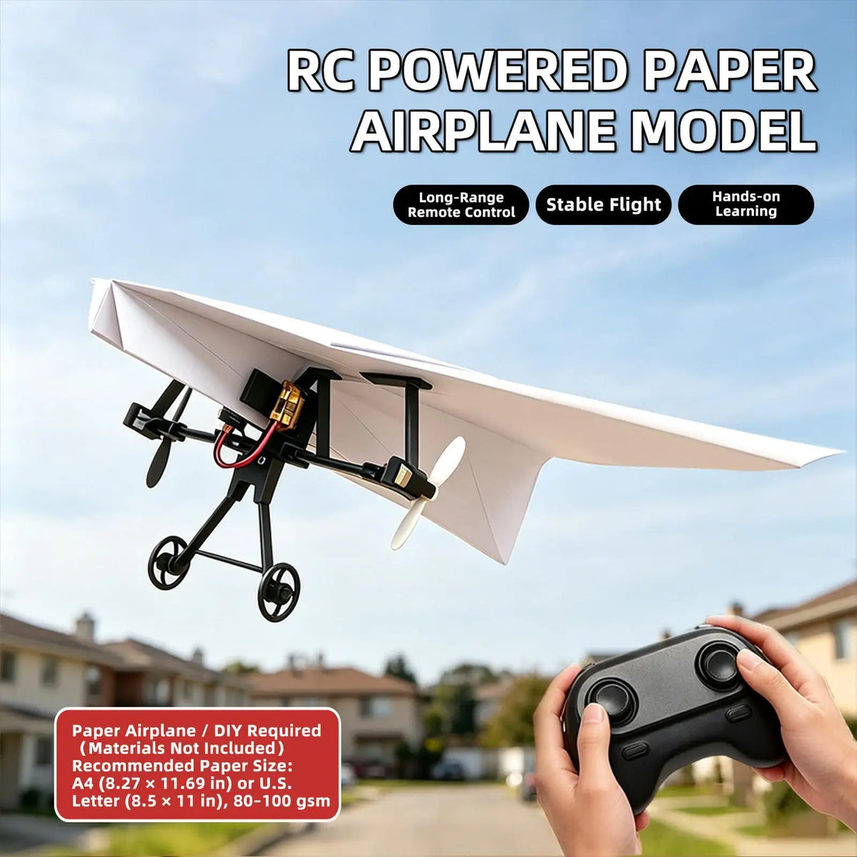 DIY Remote Control Paper Airplane Kit