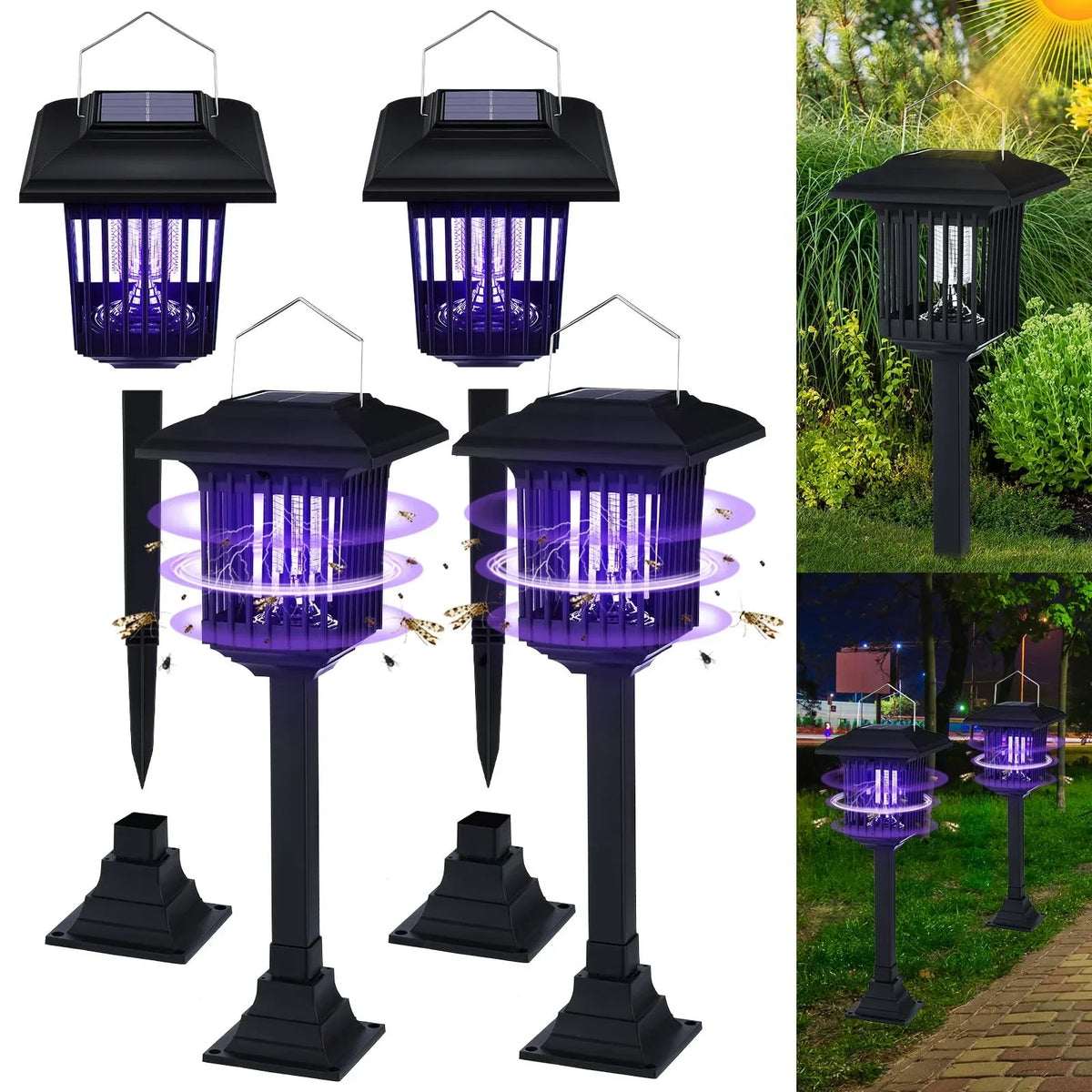 3-in-1 Solar Garden Insect Killer Light