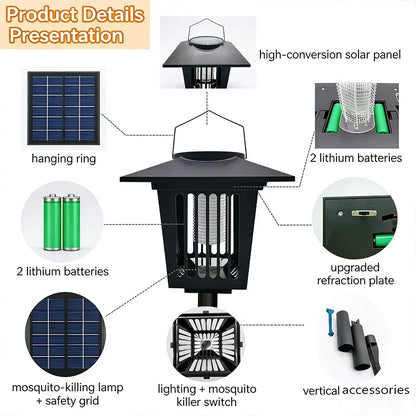 3-in-1 Solar Garden Insect Killer Light