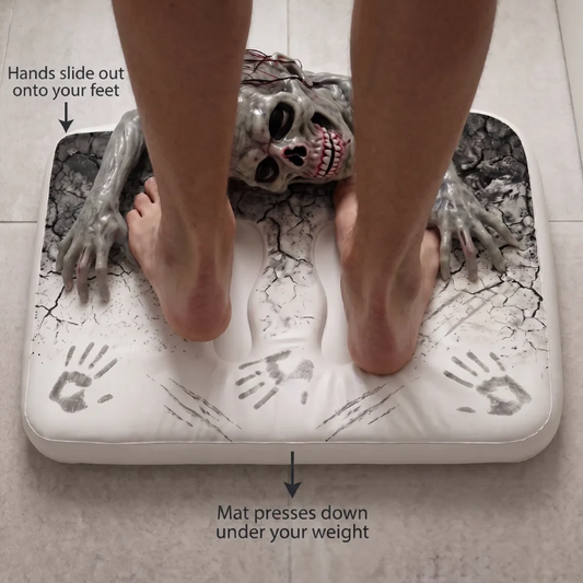 Scary Zombie Halloween Bath Mat