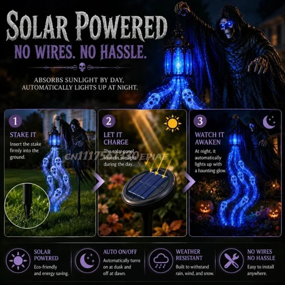 Grim Reaper Soul Harvester Yard Light