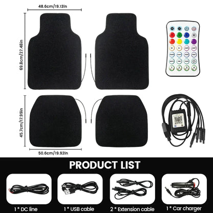 Starlight LED Car Floor Mats