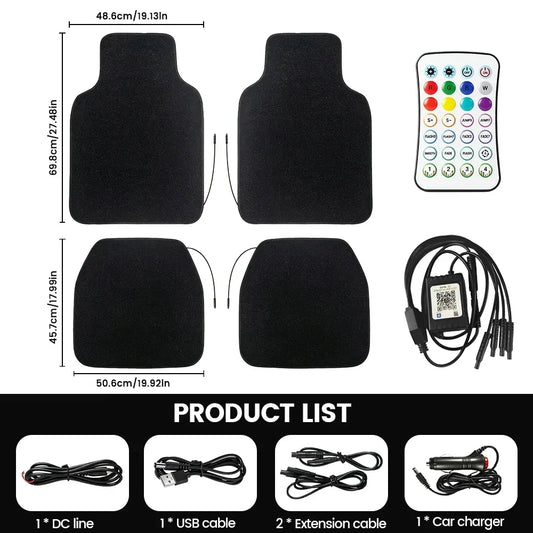 Starlight LED Car Floor Mats