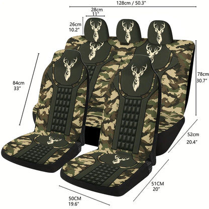 Camo Deer Car Seat Covers (5-Seat Set)