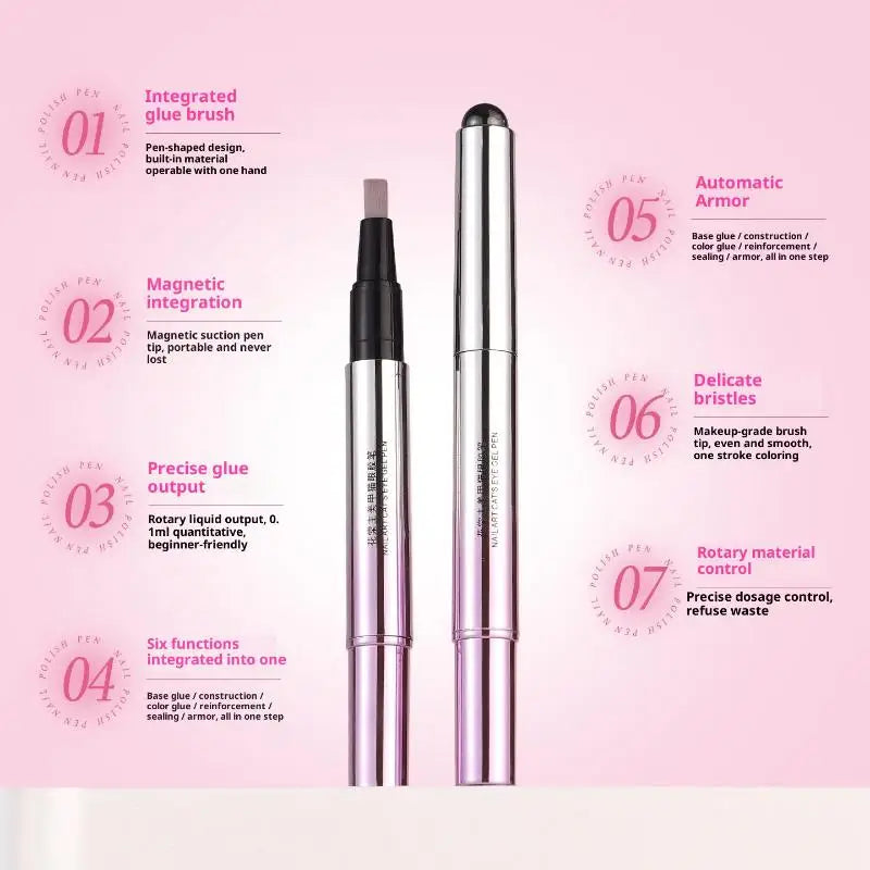 At-Home Gel Nail Combo (UV Lamp + Cat-Eye Gel Pen)