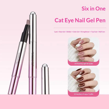 At-Home Gel Nail Combo (UV Lamp + Cat-Eye Gel Pen)