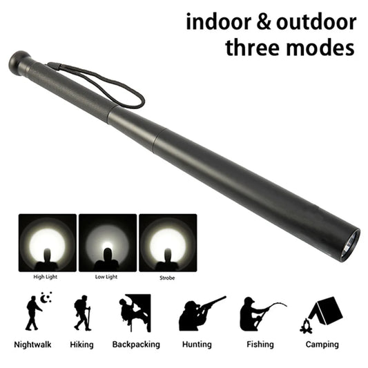 Heavy-Duty Security Flashlight Baton
