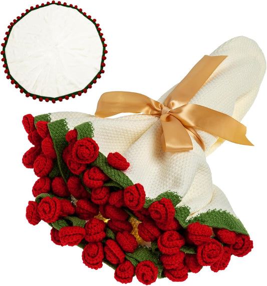 Crochet Rose Bouquet Blanket